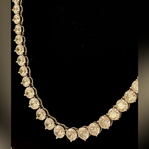 Diamond Tennis Necklace - Picture 5 of 10